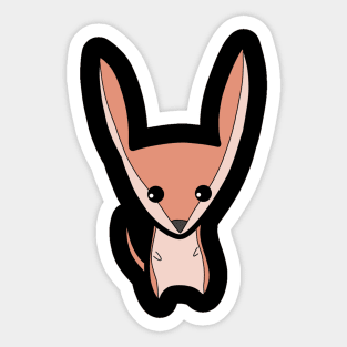 fox who is thinking about something Sticker